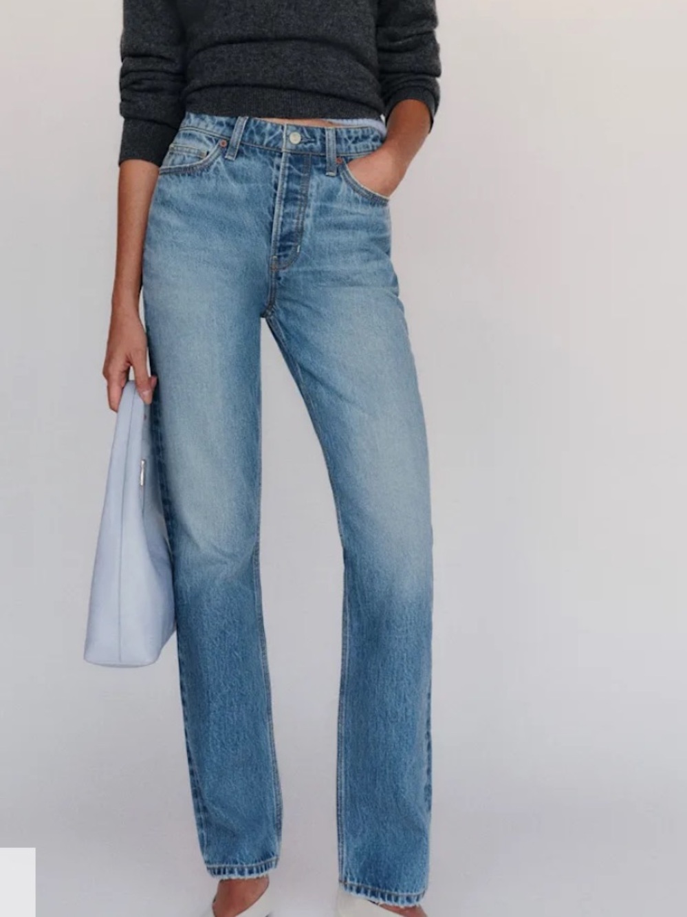 Reformation Cynthia High Rise, straight leg Jeans